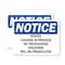 Signmission Posted Logging In Progress No Trespassing OSHA Notice Sign, Vinyl Decal, 14in W x 10in L, 2PK OS-2PACK-NS-D-1014-L-17717 - alternate 1
